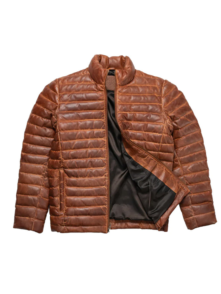 Down Genuine Leather Jacket - The Leather Jackets