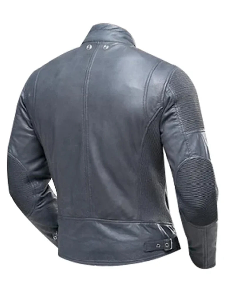 Cafe Racer Biker Vintage Real Leather Jacket