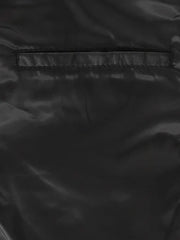 Black Biker Style Bold Lined Leather Jacket - The Leather Jackets