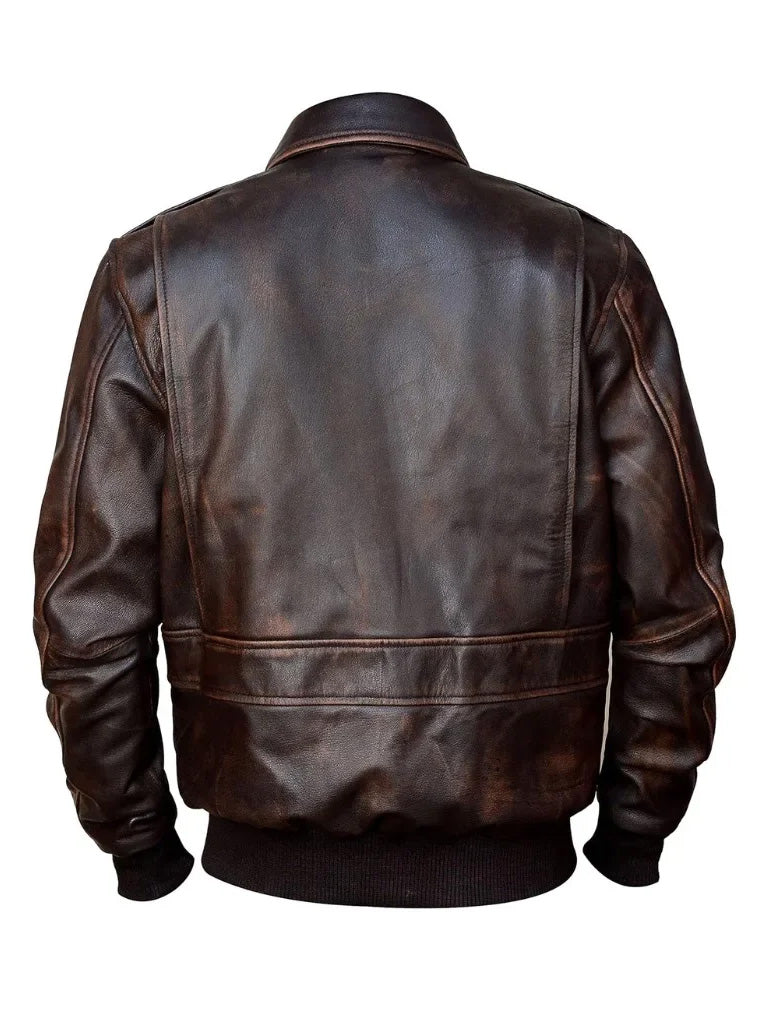 A2 Aviator Bomber Leather Jacket