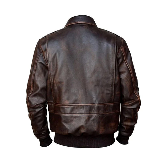 A2 Aviator Bomber Leather Jacket