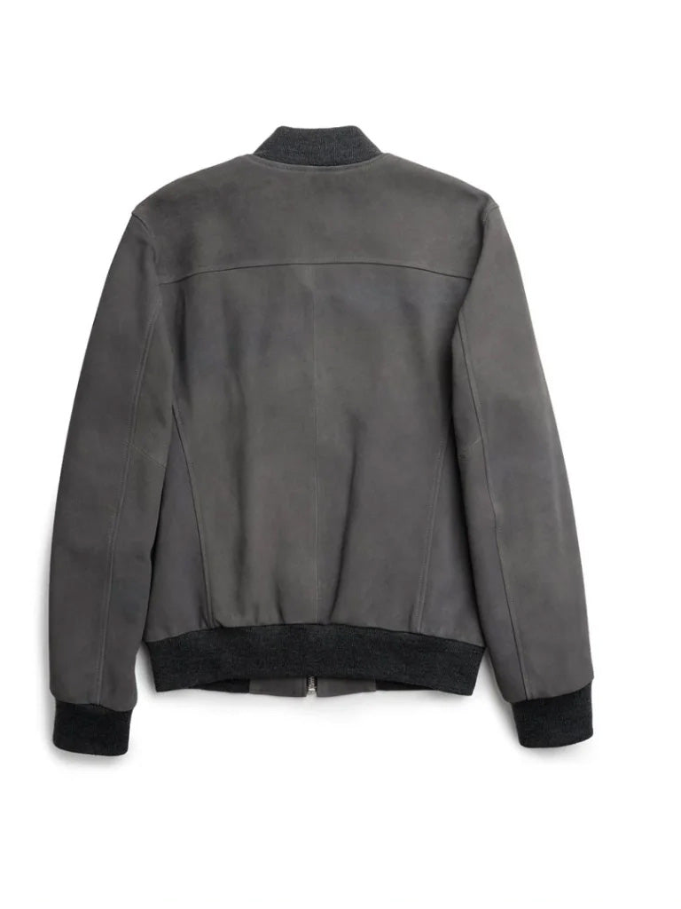 Suede Bomber Jacket