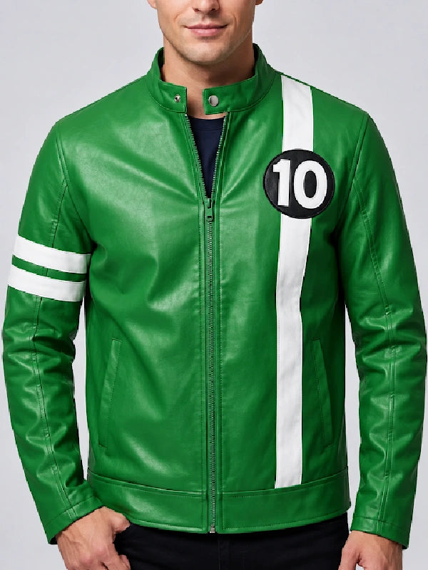 Ben 10 Green Striped  Jacket