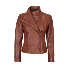 Brown Biker Leather Jacket