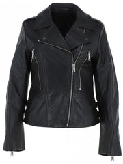 Biker Black Leather Jacket