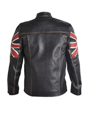 Biker Vintage Distressed Brown Leather Jacket