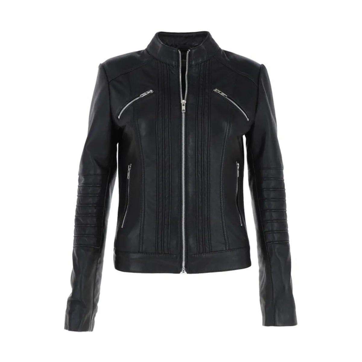 Biker Black Real Leather Jacket