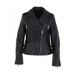 Biker Black Leather Jacket