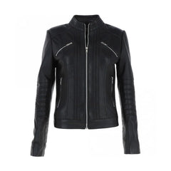 Biker Black Real Leather Jacket