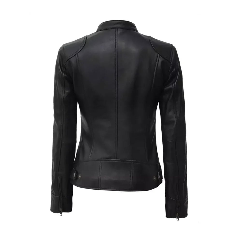 Black Vintage Leather Jacket