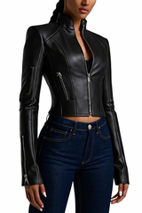 Women’s Slim Fit Delights Leather Jacket