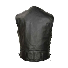 Black Premium Lambskin Leather Vest