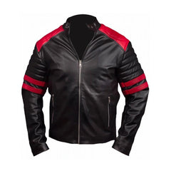 Black Retro Vintage Leather Jacket