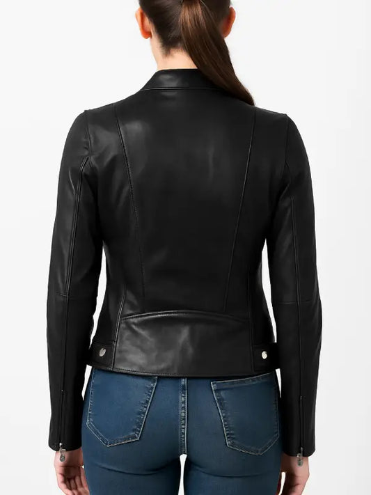 Black Petite Leather Jacket