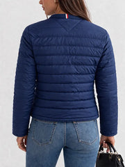 Blue Quilted Jacket Women