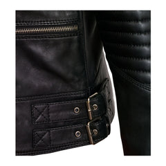 Black Leather Biker Jacket