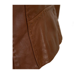 Tan Brown Classic Leather Jacket