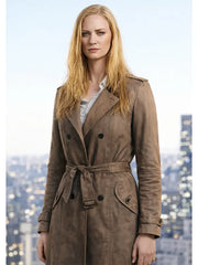 Born Again Season 2 Karen Page Suede Trench Coat