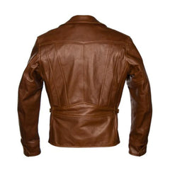 Brown Biker Genuine Leather Jacket