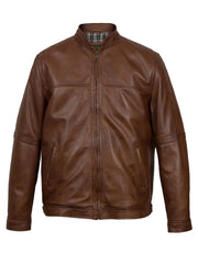 Brown Biker Leather Jacket