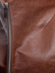 Buy classic tan leather jacket for women