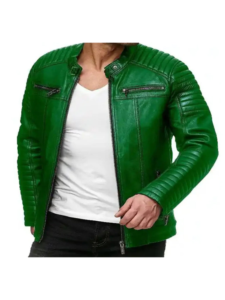 Cafe Racer Genuine Leather Jacket