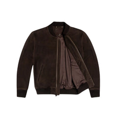 Suede Bomber Jacket