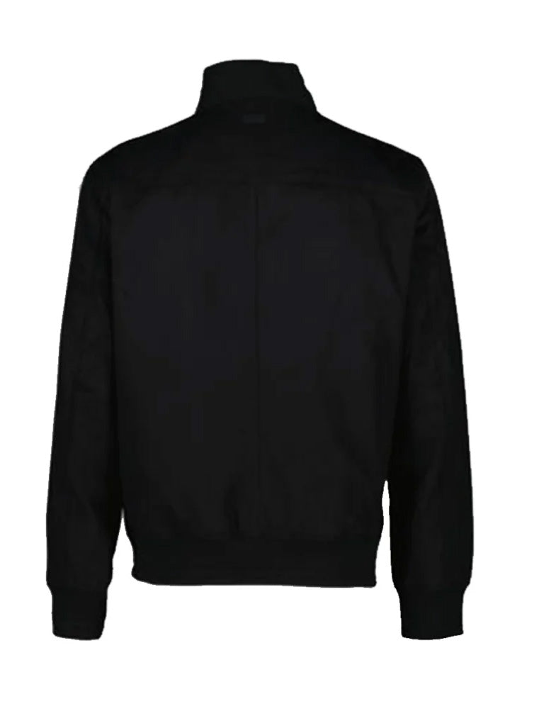 Classic Black Wool Bomber Jacket