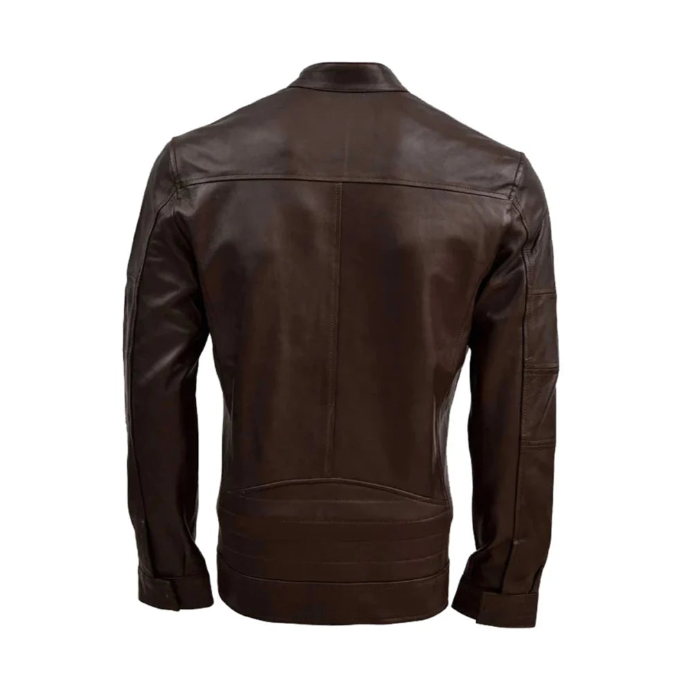 Chocolate Brown Leather Jacket