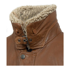 Tan Brown Shearling Long Coat