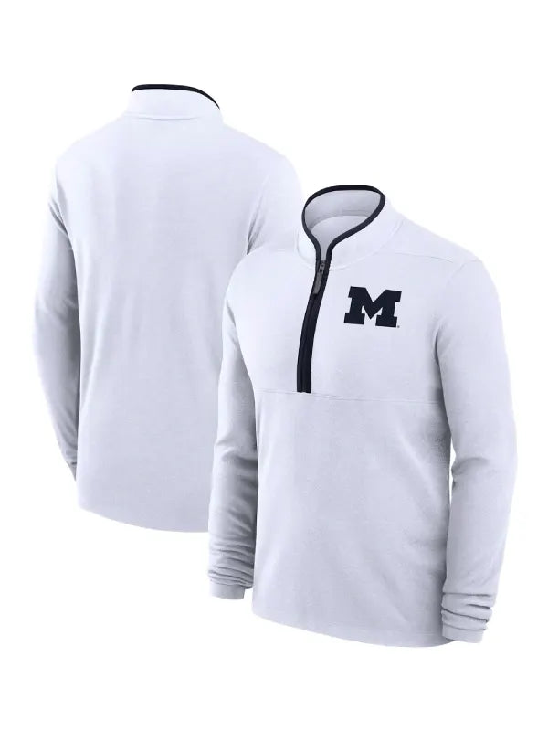 Dusty May Michigan Wolverines Jordan Brand Victory Half-Zip Sweatshirt
