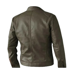 Elegant Unique Brown Leather Jacket