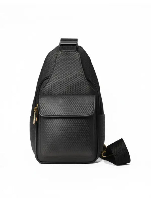 Premium Men's Black Crossbody Sling Bag – Waterproof, Lightweight & Multi-Compartment Design