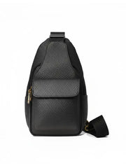 Premium Men's Black Crossbody Sling Bag – Waterproof, Lightweight & Multi-Compartment Design