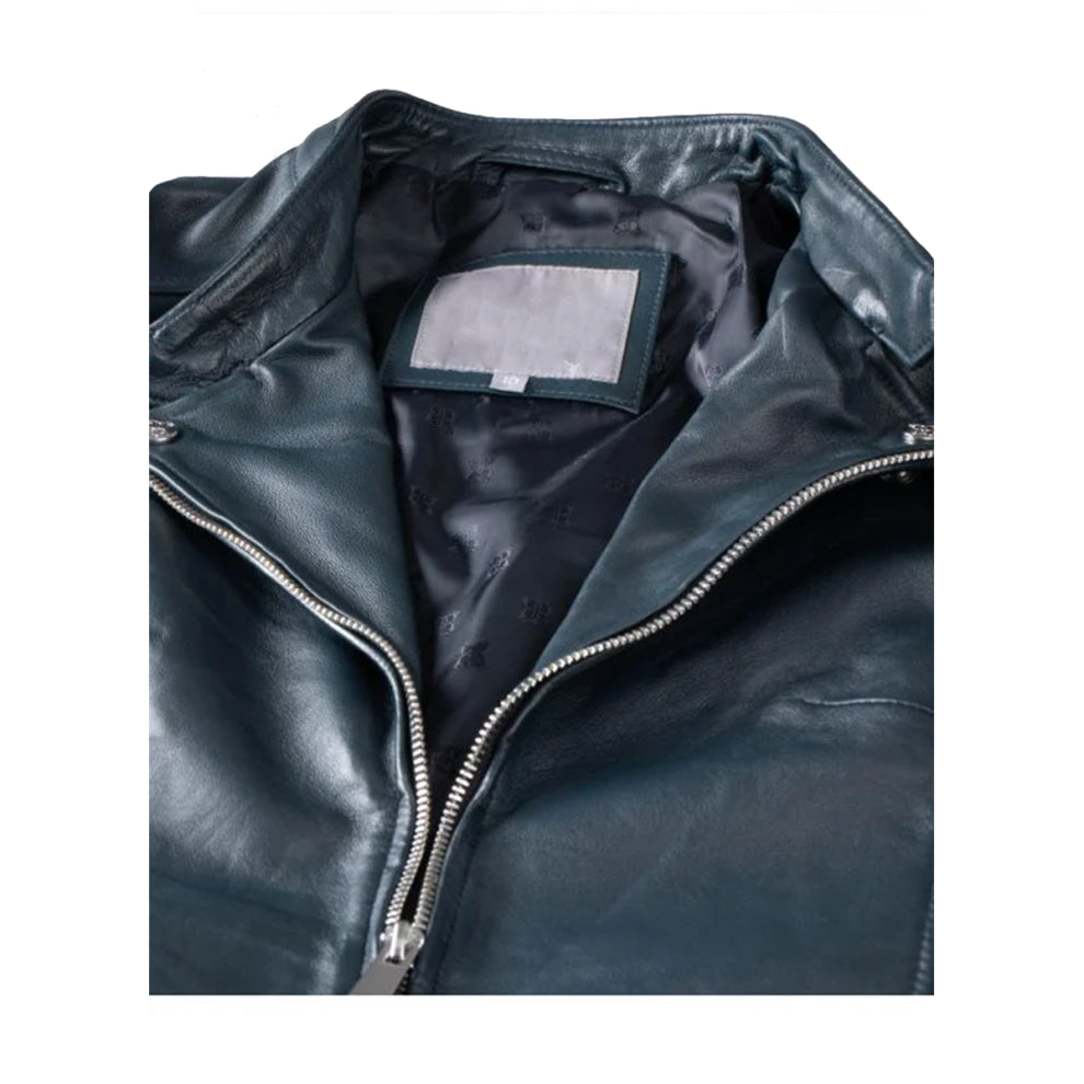 Black Biker Genuine Leather Jacket