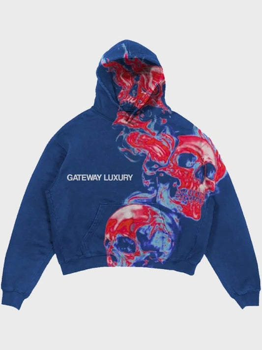 Blue Gateway Luxury Hoodie