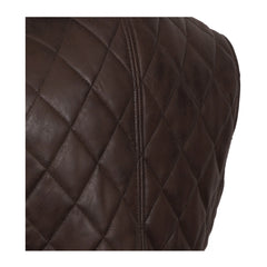 Chocolate Brown Genuine Leather Gilet