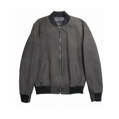 Suede Bomber Jacket - The Leather Jackets