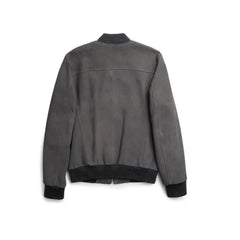 Suede Bomber Jacket - The Leather Jackets