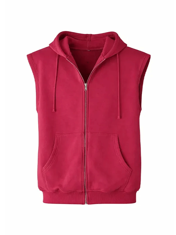 Justin Bieber Greg Ross Pink Sleeveless Hoodie