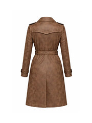 Karen Page Suede Trench Coat
