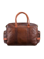 Vintage Full-Grain Leather Duffle Bag – Travel, Gym & Weekend Carryall