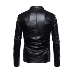 Black Genuine Leather Biker Jacket