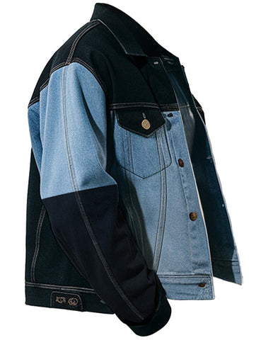 Men's Fashion Colorblock Denim Jacket