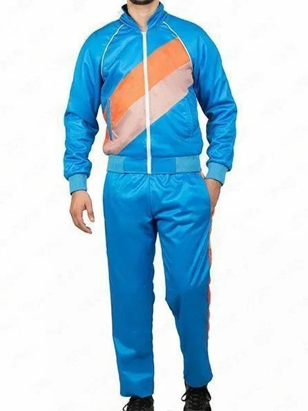 blue Mark Wahlberg Me Time Track suit
