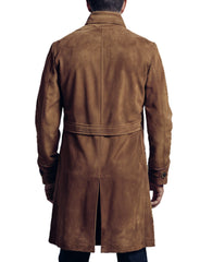 Men's Classic Brown Wool Tawny Overcoat