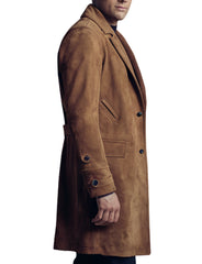 Men's Classic Brown Wool Tawny Overcoat