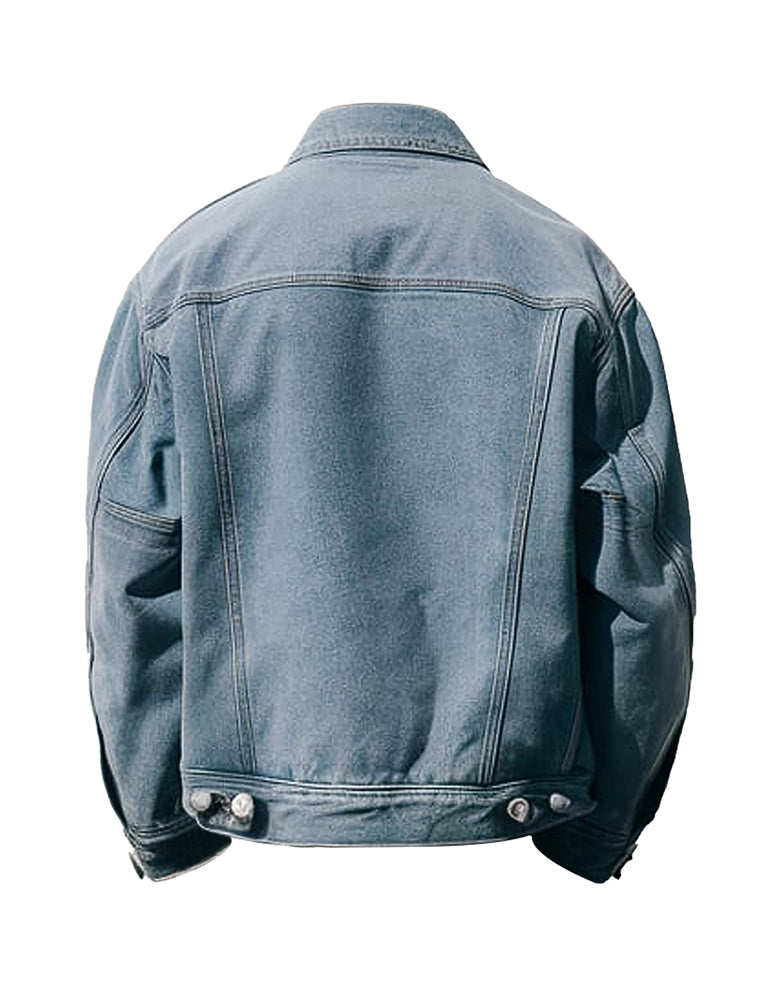 Men's Light Blue Classic Style Denim Jacket