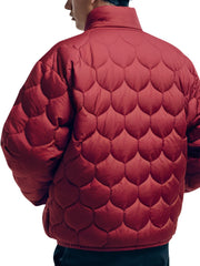 Men’s Red Quilted Warm Puffer Jacket