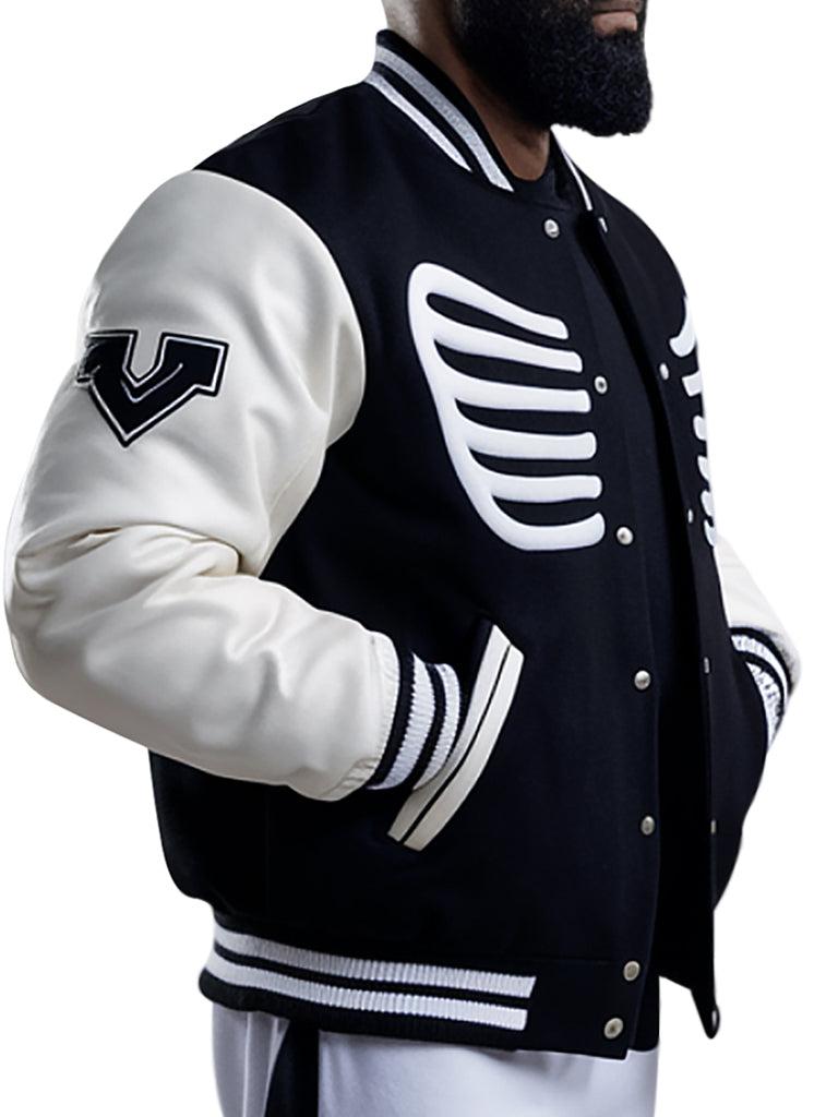 Men's The Greatest Skeleton Stadium Varsity Jacket